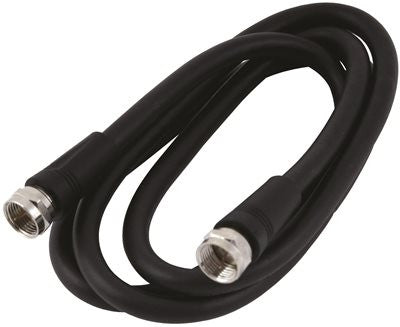 Preferred Industries&trade; Connector Ends Coaxial Cable, 75 Ohm, 3 Ft., Black