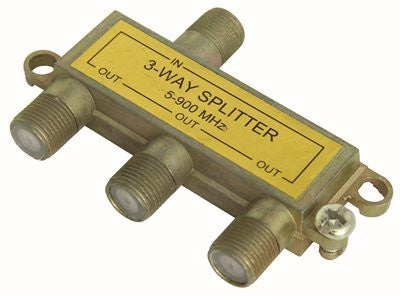 Preferred Industries&trade; Coaxial Av 3-way Splitter