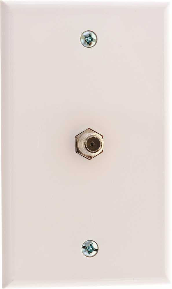 Coaxial Wall Plate White