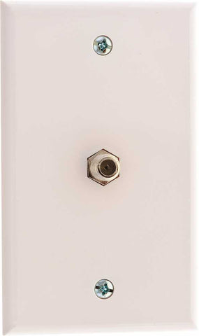 Coaxial Wall Plate White