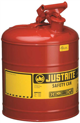 Type 1 Red Steel Safety Can For Flammables 5 Gallon