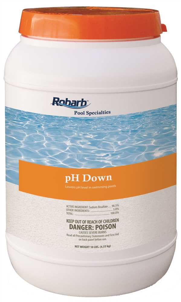 Robarb&trade; Pool Specialties Ph Down, 10 Lb. Container