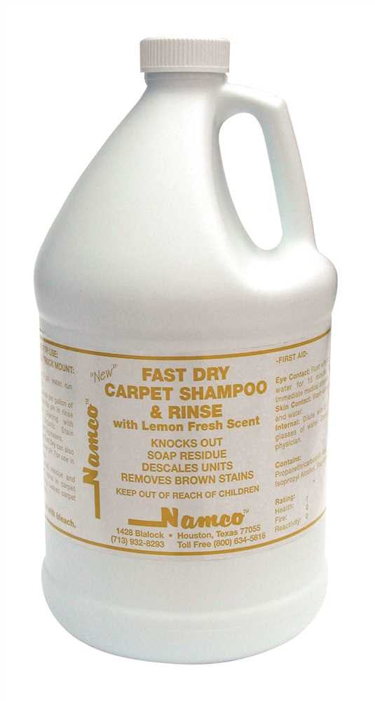 Namco Fast Dry Shampoo And Rinse, Lemon Scent, Gallon