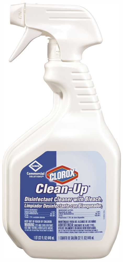 Clorox Clean Up Disinfectant Cleaner With Bleach, 32 Oz Spray Bottle