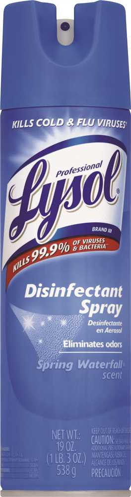 Lysol Disinfectant Spray, Spring Waterfall, 19 Oz