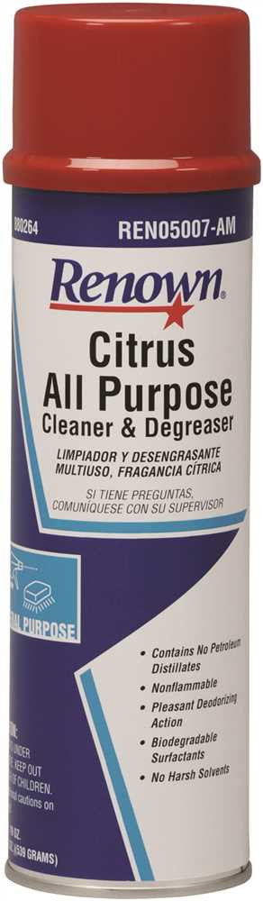 Renown&reg; Citrus All Purpose Cleaner Degreaser Aerosol, 19 Oz.