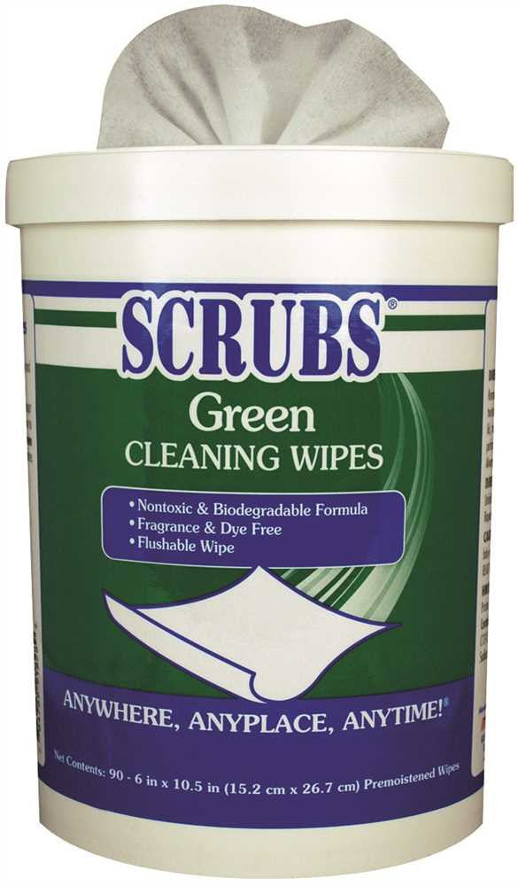 Scrubs Green Cleaning Wipes