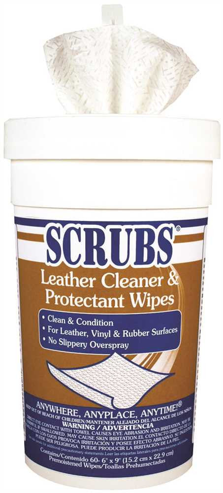 Scrubs Leather Cleaner Wipes