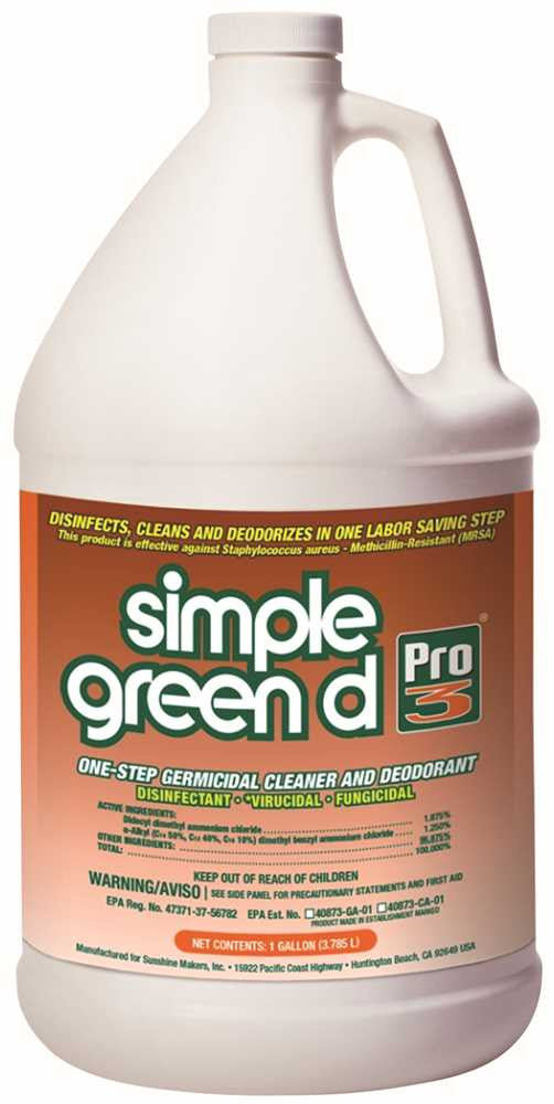 Simple Green&reg; D Pro 3&reg; Disinfectant And Cleaner, Gallon