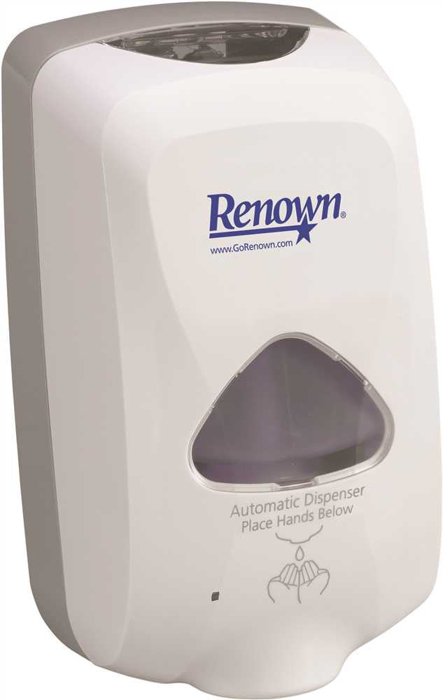 Renown&reg; Touch-free Foam Hand Soap Dispenser, 1,200 Ml, Dove Gray