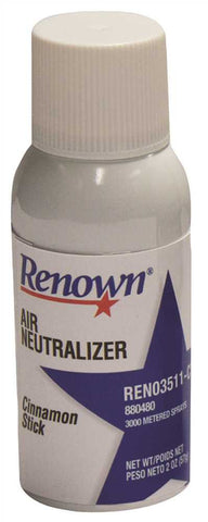 Renown&reg; 3000 Air Freshener And Neutralizer, Cinnamon Stick, Refill, 2 Oz.