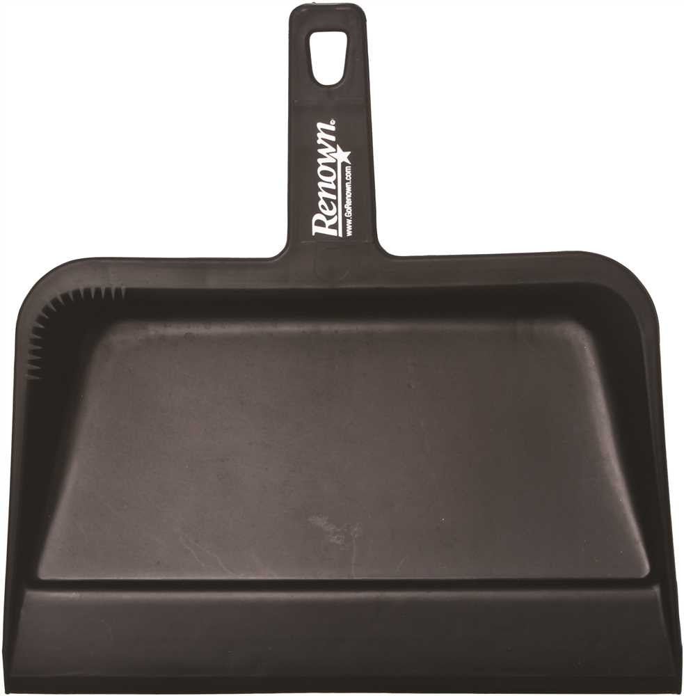 Renown&reg; Dust Pan, Heavy-duty, Black