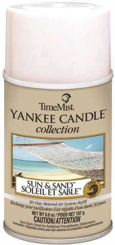 Timemist&reg; Yankee Candle&reg; Collection, Air Freshener, Metered Refill, Sun And Sand, 6.6 Oz.