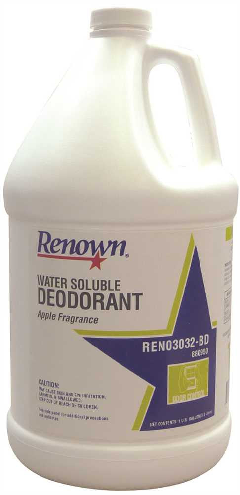 Renown&reg; Water Soluble Deodorant, Gallon, Apple