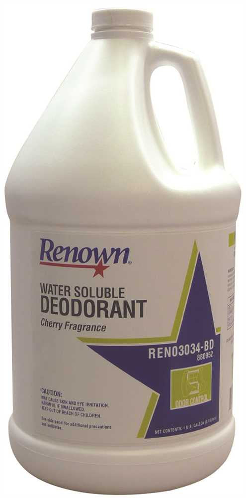 Renown&reg; Water Soluble Deodorant, Gallon, Cherry