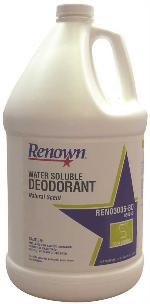 Renown&reg; Water Soluble Deodorant, Gallon, Natural