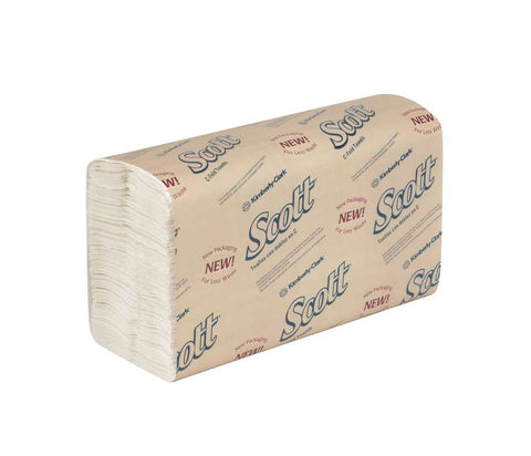 Scott&reg; C-fold Paper Towels, 1-ply, White, 200 Towels Per Pack, 12 Packs Per Case