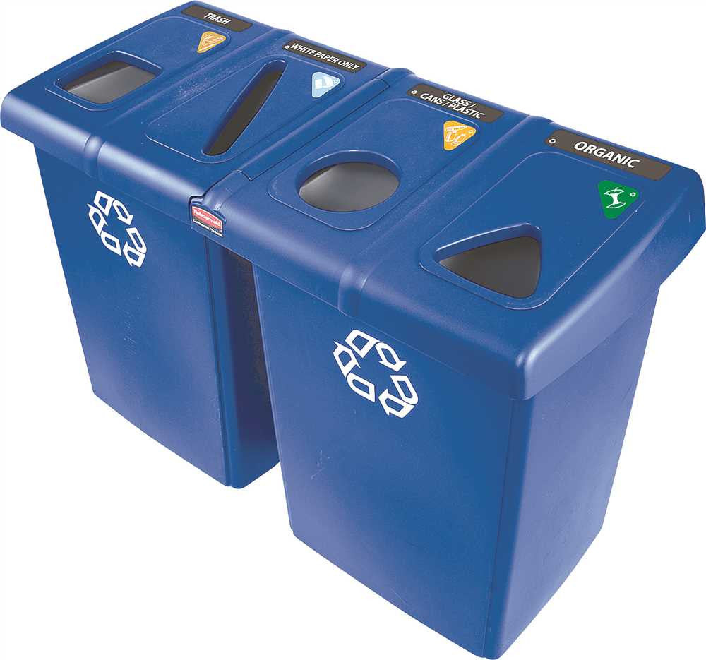 Glutton&reg; 6-container Recycling Station, Blue