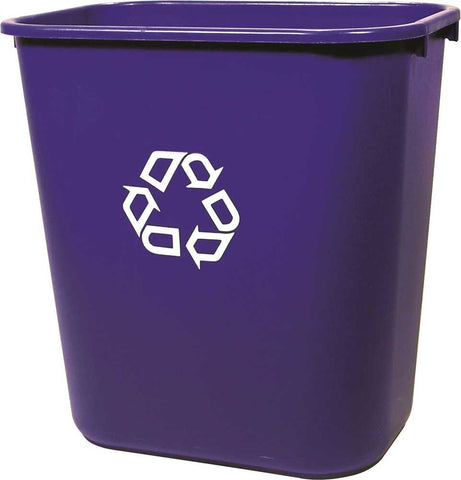 Rubbermaid&reg; Commercial Desk-side Recycling Container, Blue, 28-1-8 Quarts