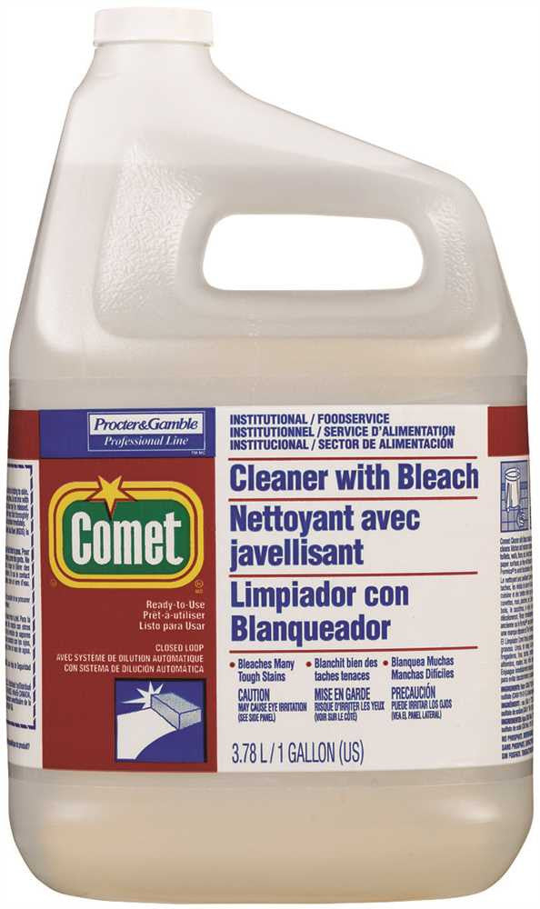 Comet Cleaner With Bleach 1 Gallon Refill