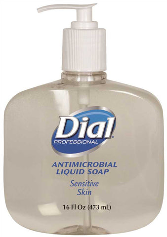 Dial&reg; Antimicrobial Liquid Hand Soap For Sensitive Skin, 16 Oz.