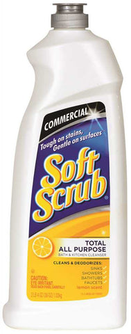 Soft Scrub Cleanser With Bleach 38 Oz Lemon