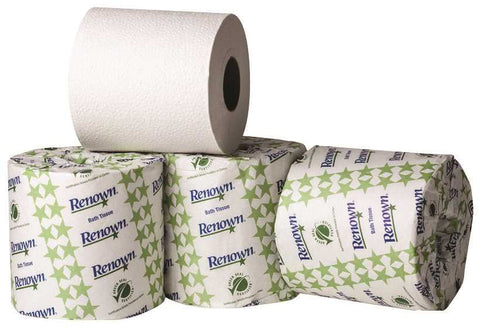 Renown&reg; Bath Tissue, White, 4 3-8 In. X 3 3-4 In.