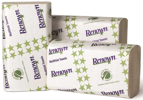 Renown&reg; C-fold Paper Towels, Natural, 10 1-8" X 13", 2,400 Sheets Per Case