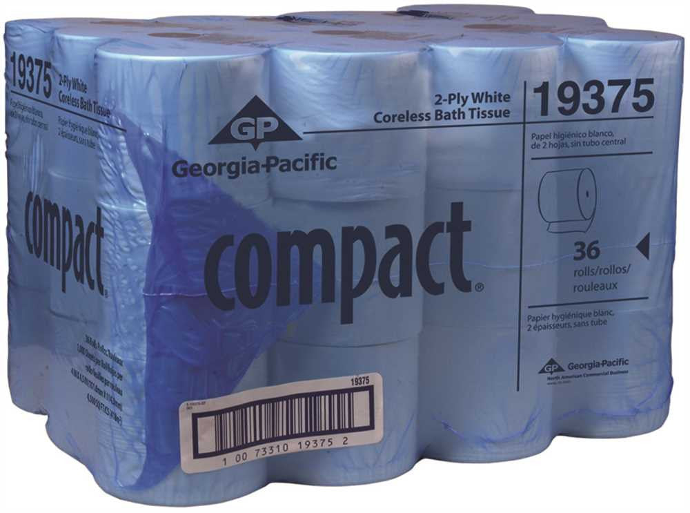 Georgia-pacific&reg; Compact&reg; Coreless Bath Tissue, White, 2-ply, 36 Rolls Per Case