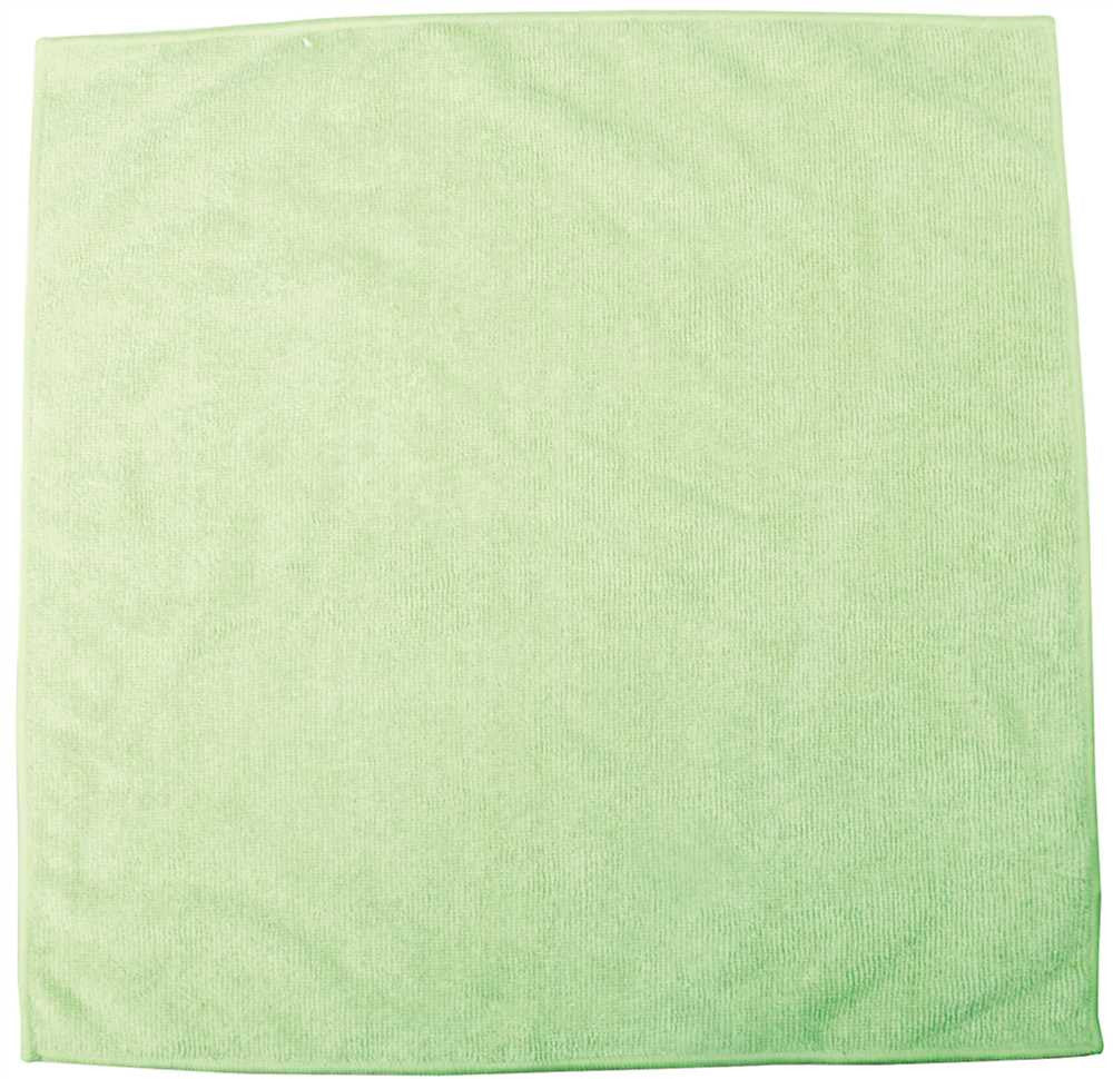 Renown&reg; Microfiber Cloth, 16x16 In., Green