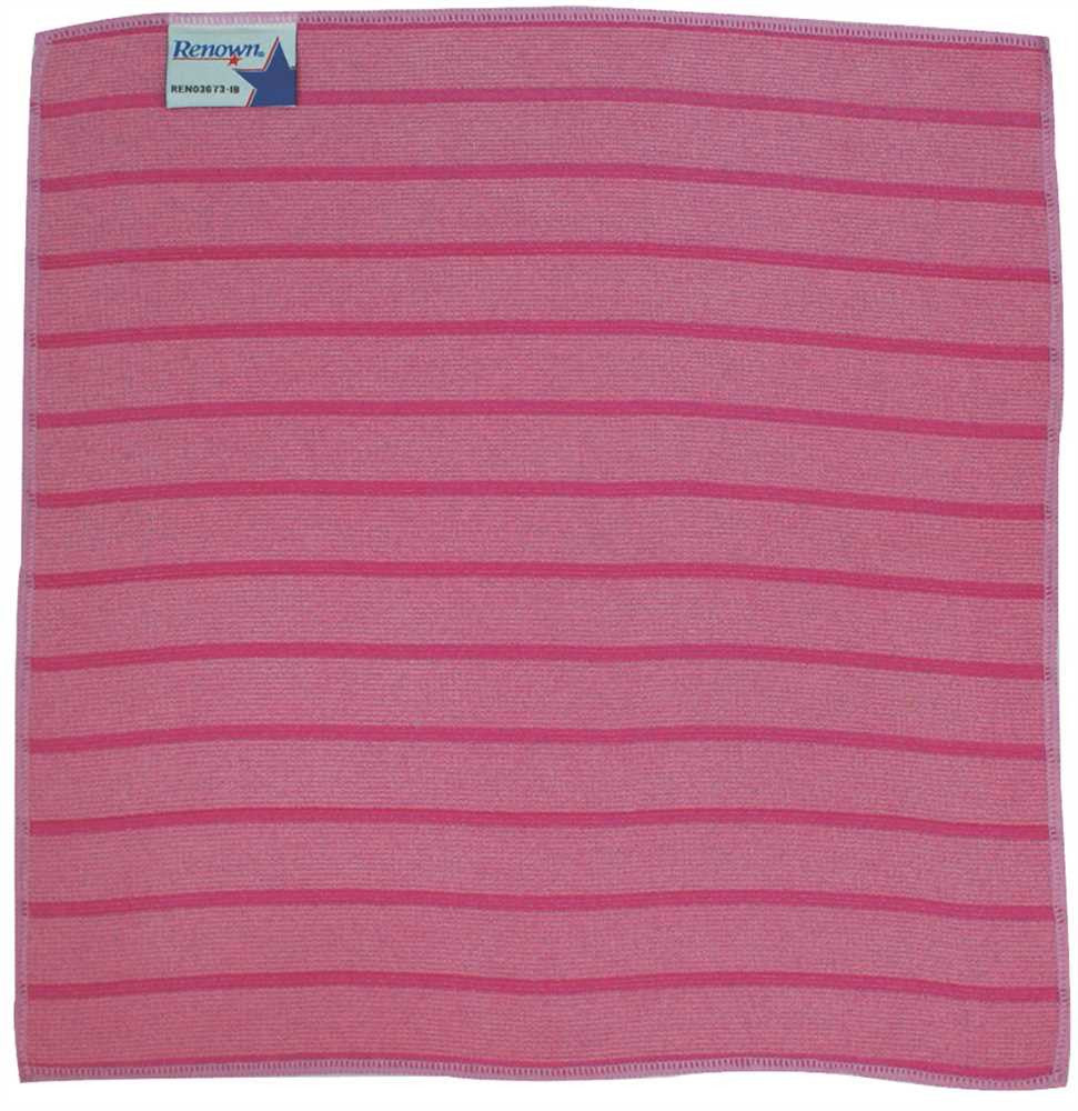 Renown&reg; Microfiber Utility Cloth, 16x16 In., Pink