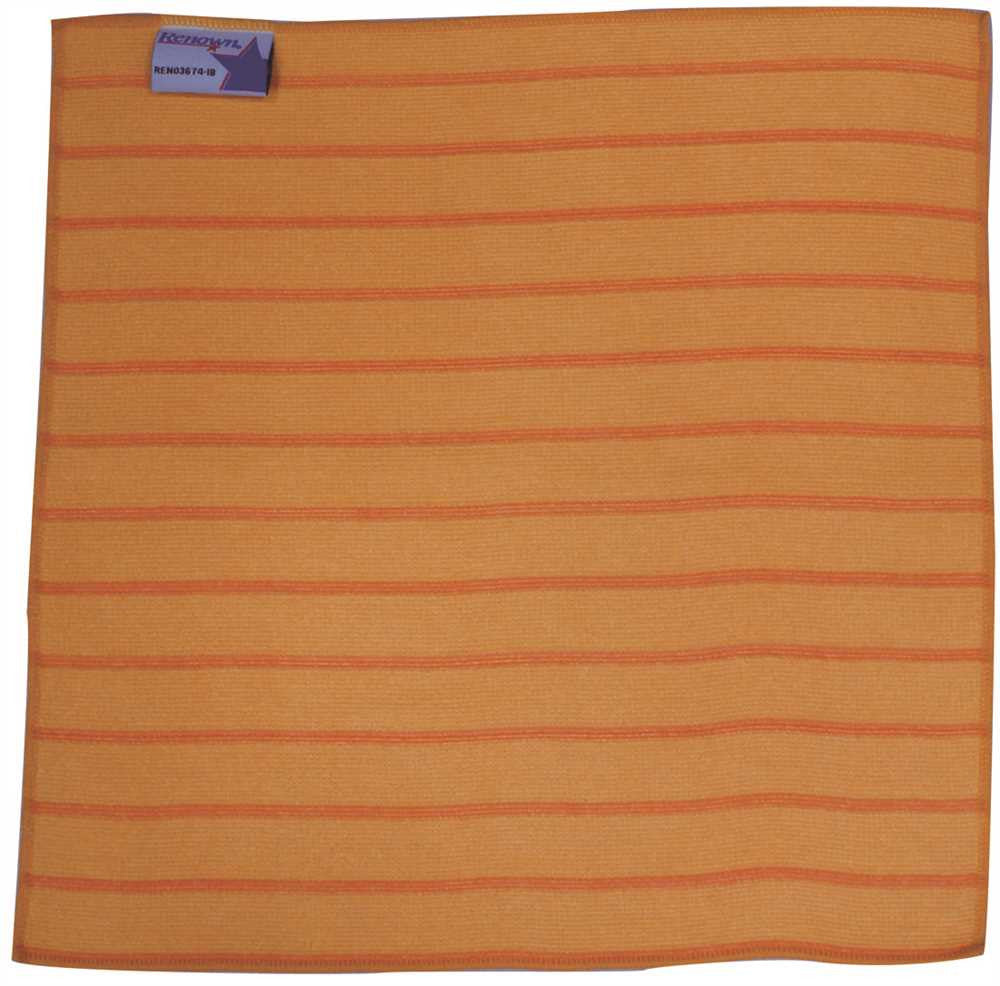 Renown&reg; Microfiber Utility Cloth, 16x16 In., Yellow