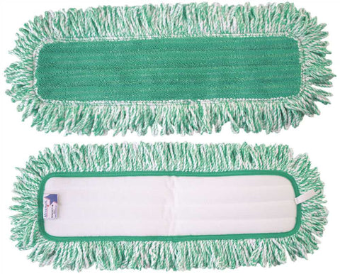 Renown&reg; Microfiber Dust Mop With Fringe, Green, 36"