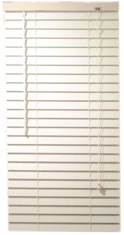 Designer's Touch&trade; 2-inch Faux Wood Mini Blinds, White, 23x48"