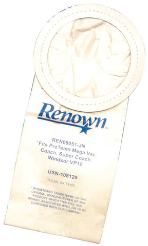 Renown&reg; Vac Bag Fits Super Coach, Coach, Mega Vac, Vp10 10bag-pack