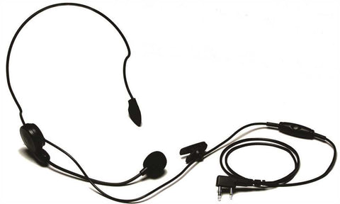 Clip Microphone Headset With Behind The Head Earphone