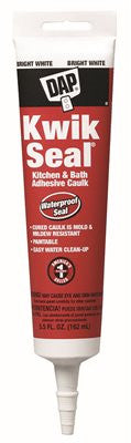 Dap&reg; Kwik Seal&reg; Tub And Tile Caulk, White, 5.5 Oz.