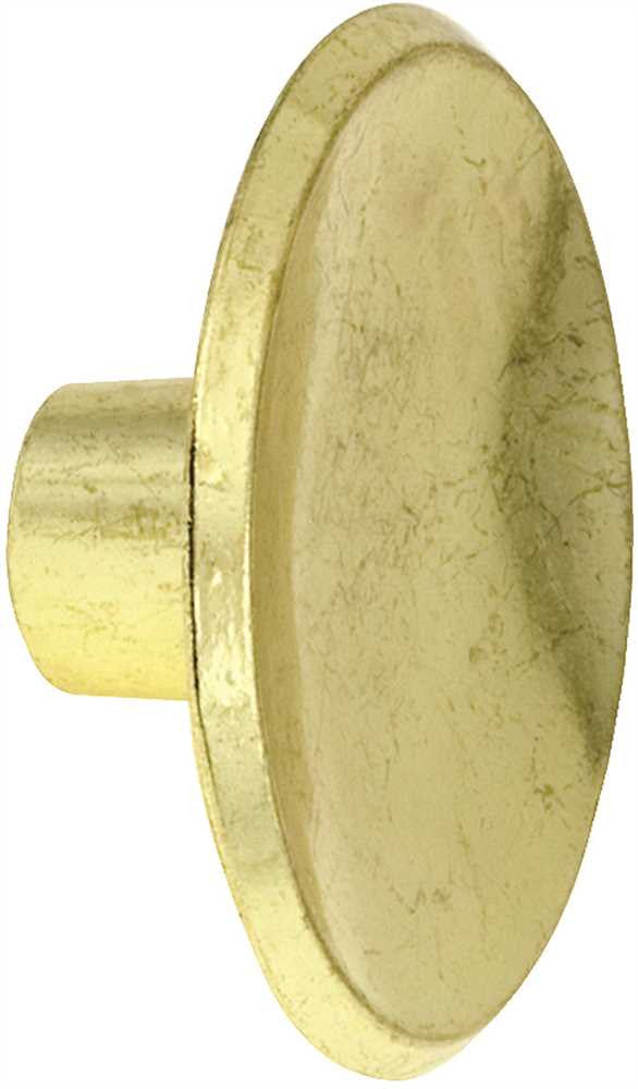 Anvil Mark&reg; Cabinet Knob, Polished Brass, 1-7-8 In.