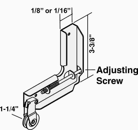 Patio Screen Dr Roller Assy 2 Pk