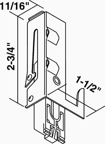 Bi Fold Adjustable Bottom Guide Left And Right Pair