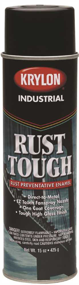 Krylon Rust Tough Spray Paint 15 Oz Flat Black