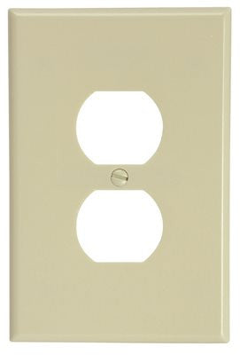 Jumbo Duplex Plate 1 Gang Ivory