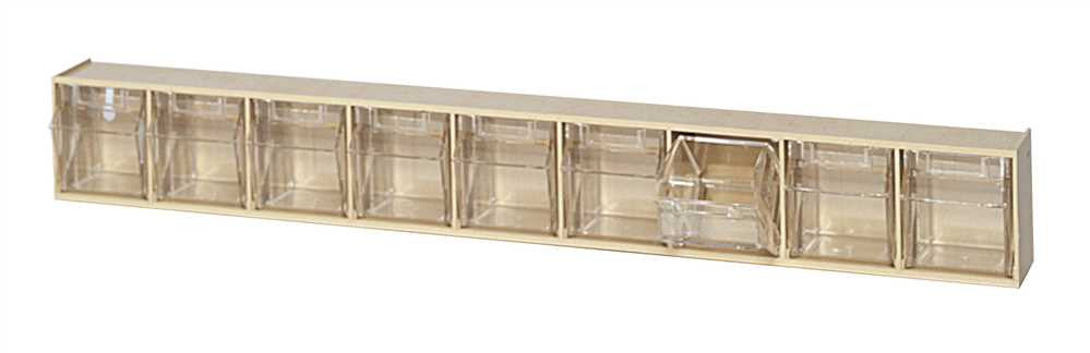 Tilt Bins, 9 Drawer, Ivory