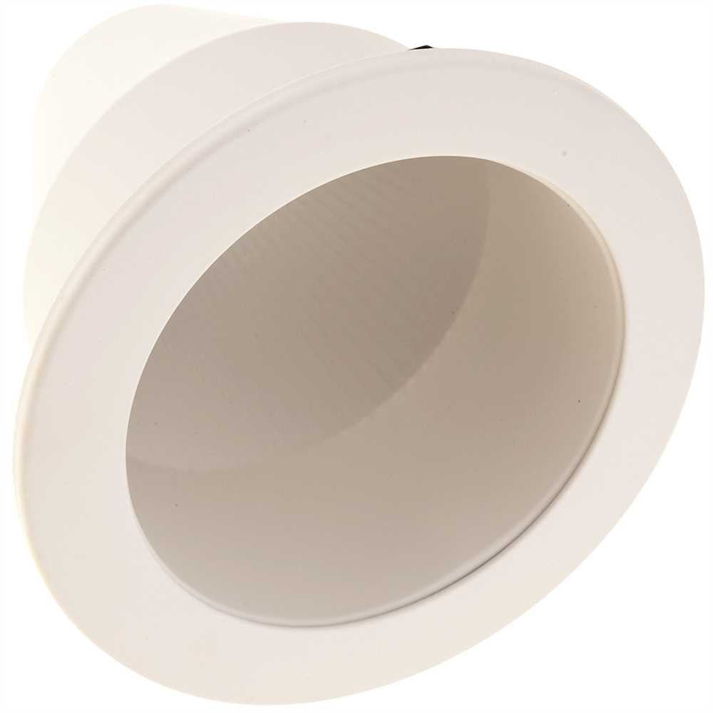 Monument&reg; 4 In. Recessed Anodized Reflector Trim With Vertical Socket, White, 4-7-8 X 3-5-8 In.