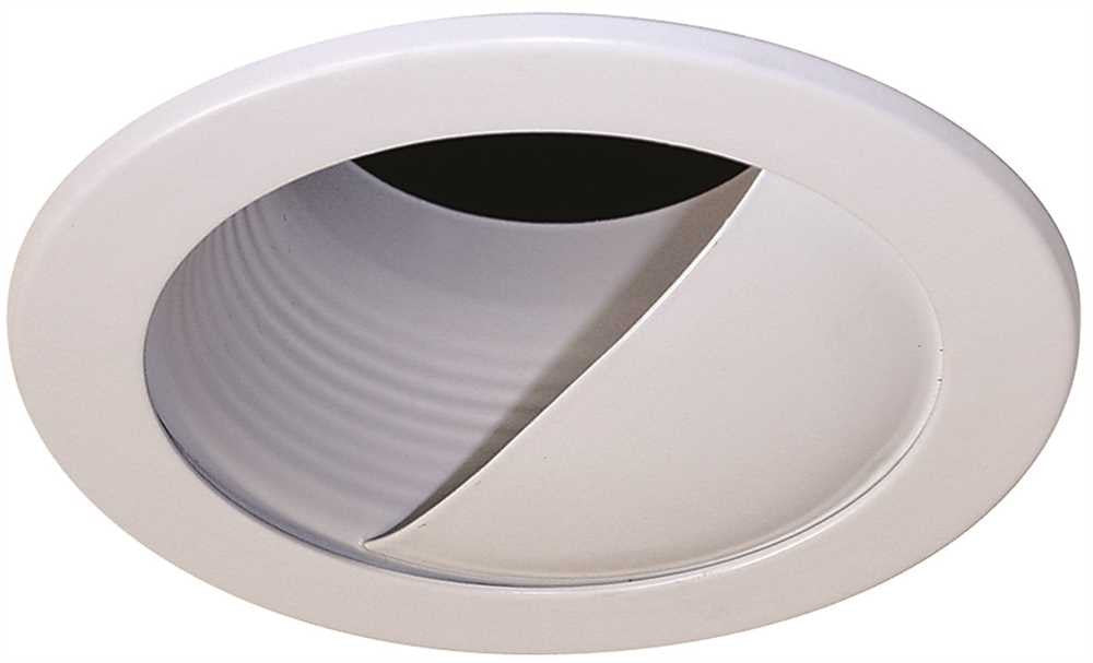 Monument&reg; 4 In. Recessed Wall Washer Trim, White, 5 X 2-1-2 In.