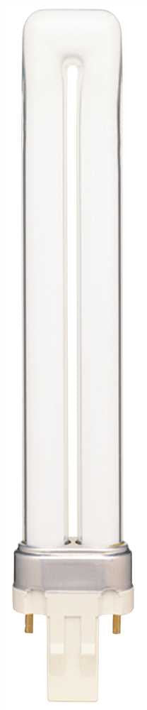 Satco&reg; Dual Tube Compact Fluorescent Lamp, 26 Watts, 2700k, 82 Cri, G24q-3 Base