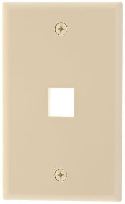 Wall Plate Keystone 1 Port Ivory