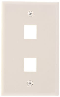 Wall Plate Keystone 2 Port White