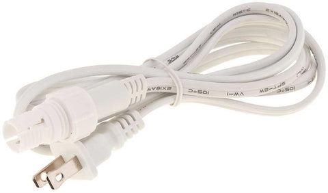 Lighting Rope Style 6 Foot Power Cord With Connector White