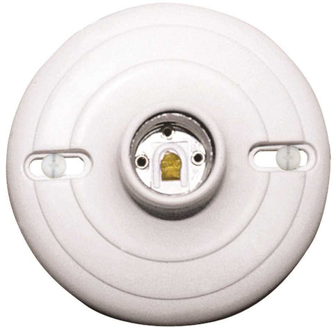 Keyless Receptacle Speedy Lexan Plastic White